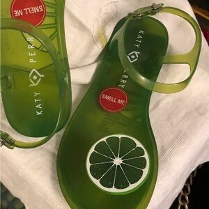 Katy Perry Lime geli sandals NEW size 8